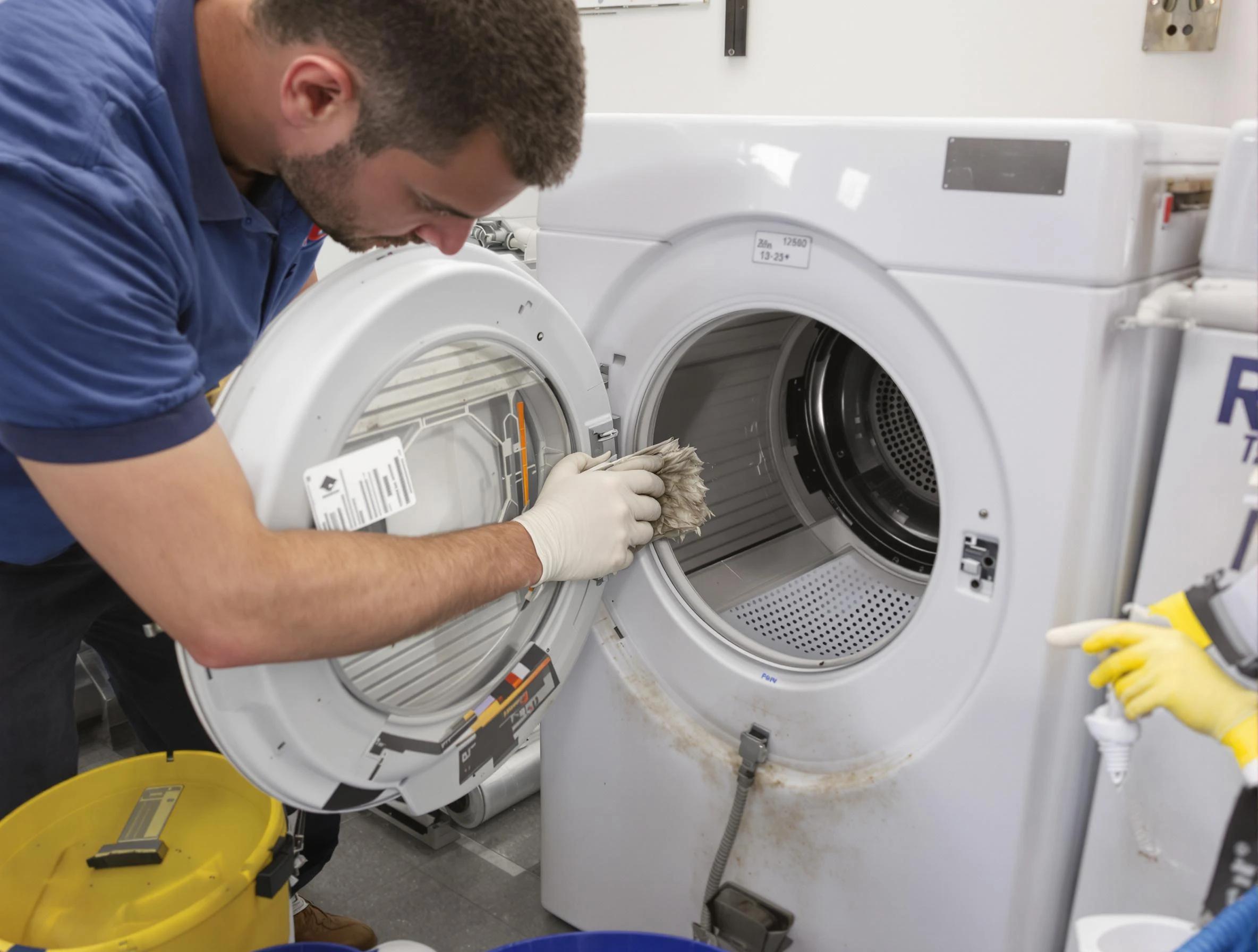Vestavia Hills Dryer Vent Cleaning specialist performing detailed lint trap cleaning service in Vestavia Hills